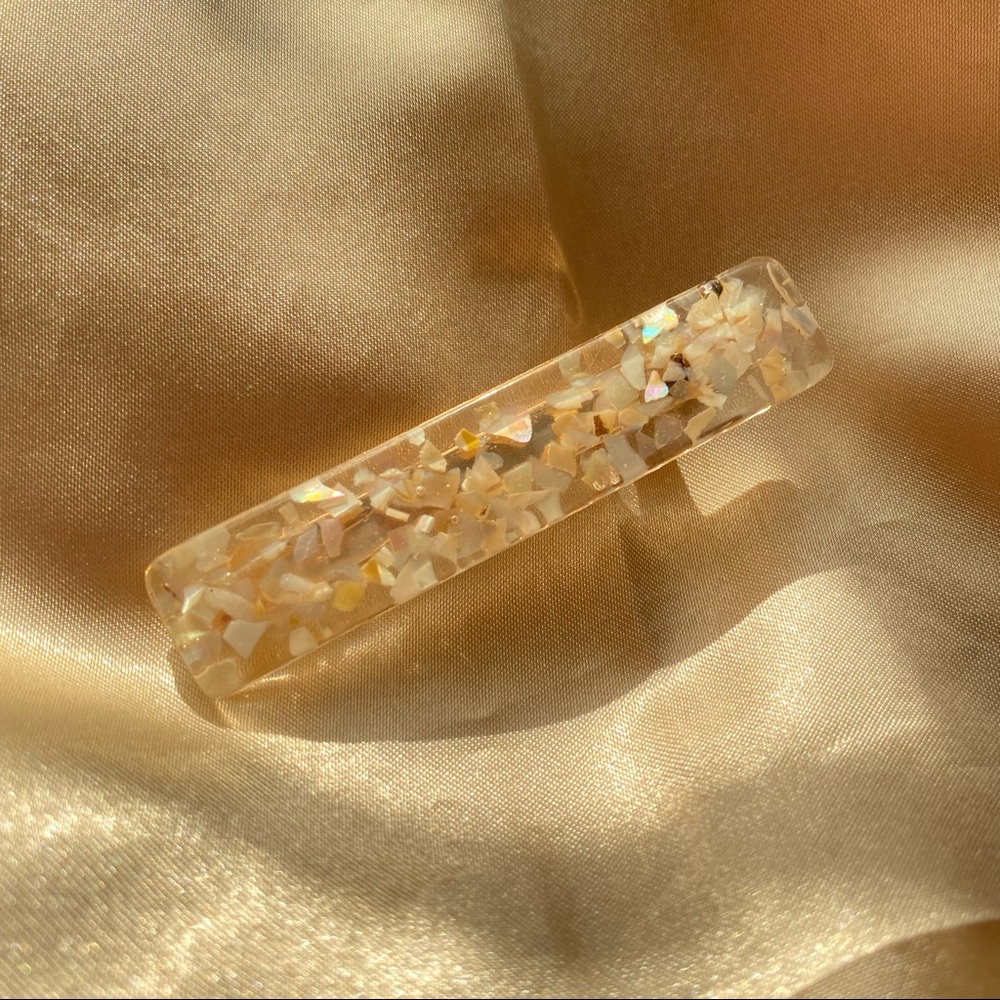 💕Last one Hair Accessory Pearls Golden Stone Hair Clip - Picture 7 of 8